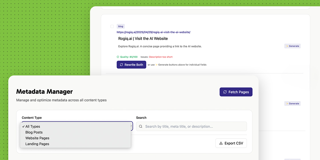 Manage Your Metadata